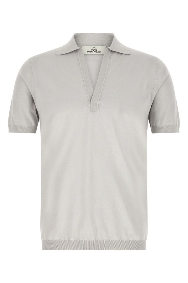  Riviera Project Open Collar Polo Shirt 