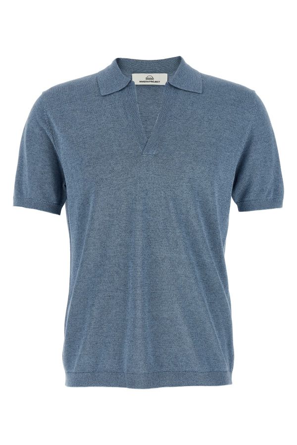  Riviera Project Open Collar Polo Shirt 