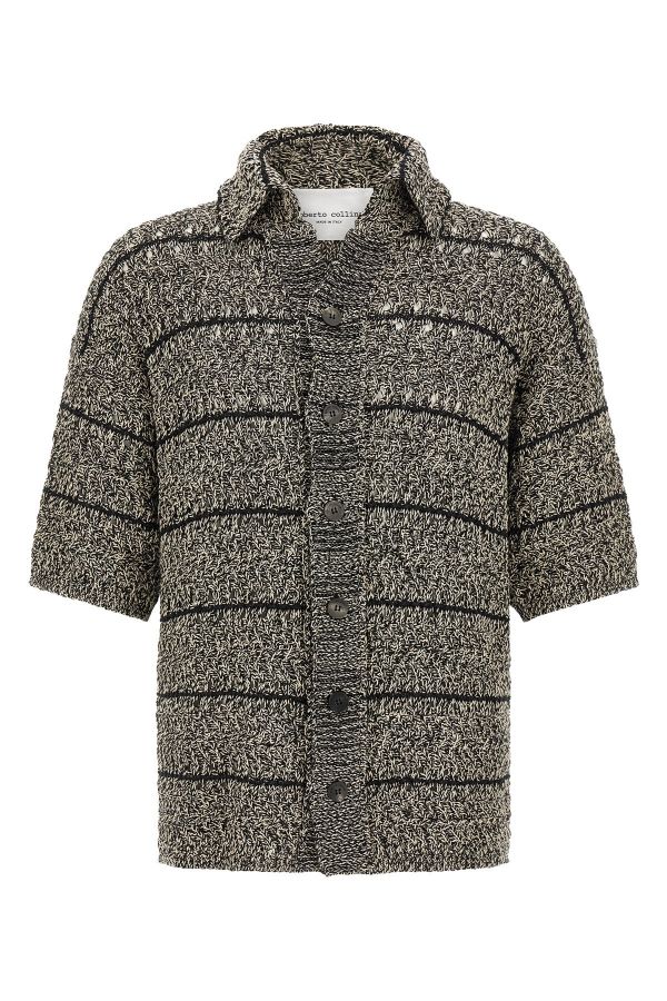  Roberto Collina Mouliné Insert Cardigan 
