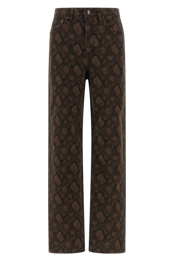  Rotate Birger Christensen Animal Print Jeans 