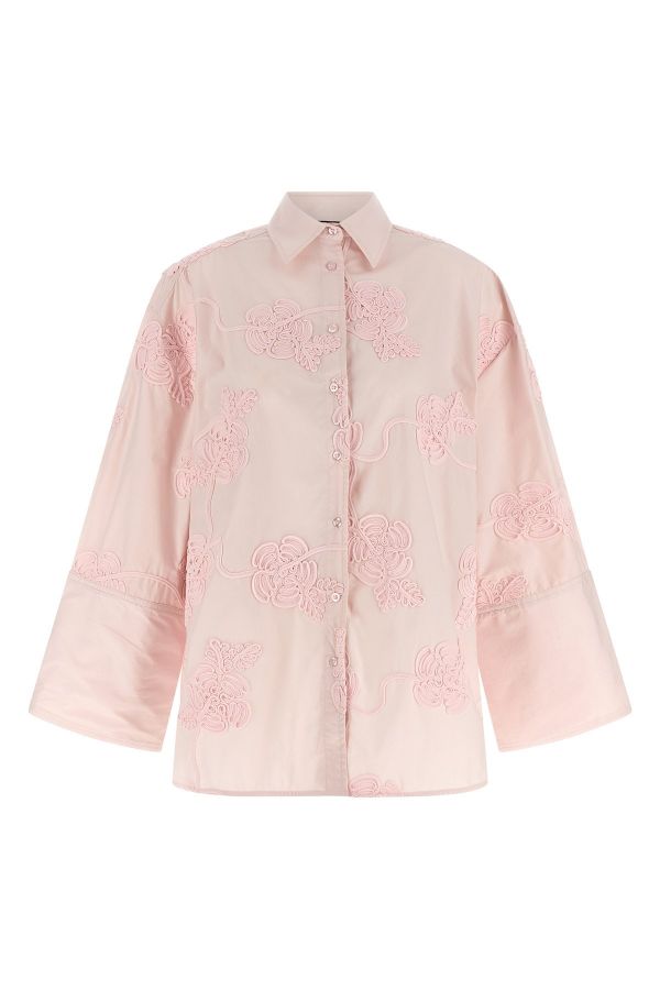  Rotate Birger Christensen Floral Embroidery Shirt 