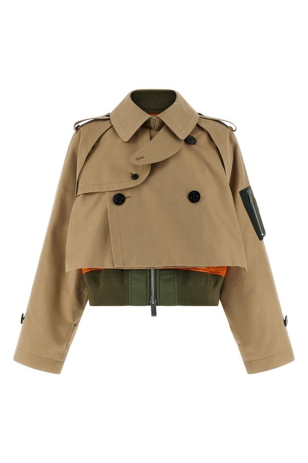  Sacai Double Layer Trench Coat 