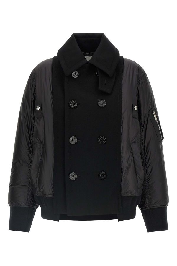  Sacai Wool Insert Bomber Jacket 
