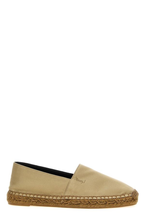  Saint Laurent Logo Embroidery Espadrilles 