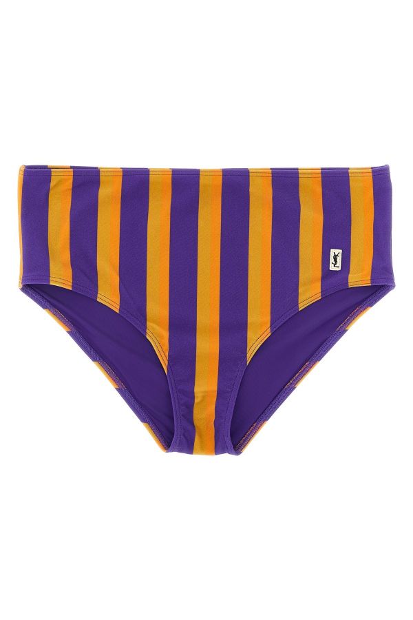  Saint Laurent Striped Bikini Briefs 