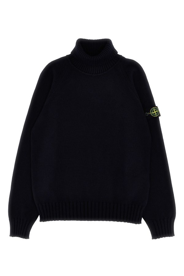  Stone Island Junior Logo Badge Sweater 