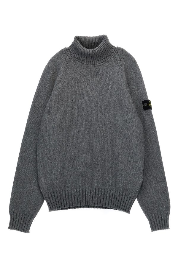  Stone Island Junior Logo Badge Sweater 