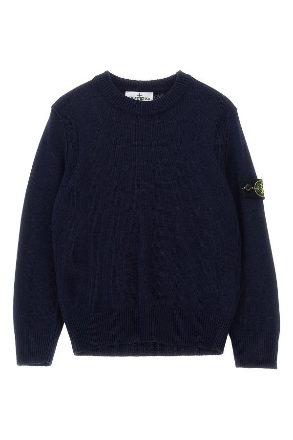  Stone Island Junior Logo Badge Sweater 