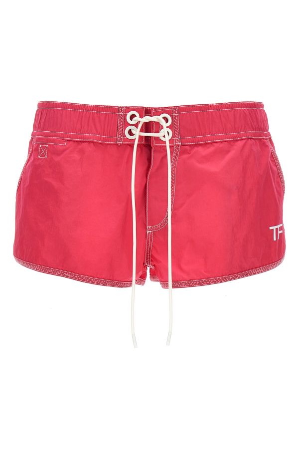  Tom Ford Logo Nylon Shorts 