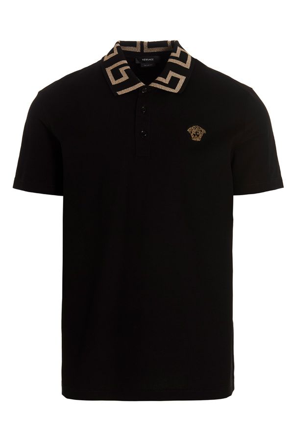  Versace 'greca' Polo Shirt 