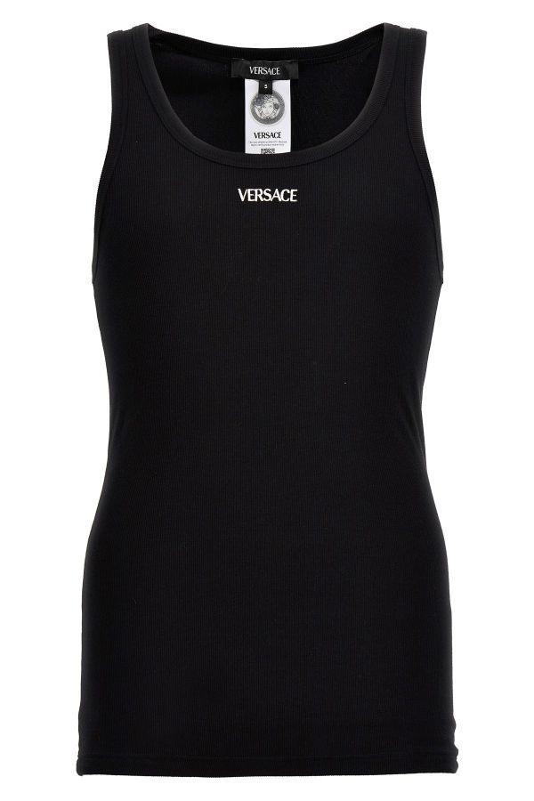  Versace Logo Embroidery Tank Top 
