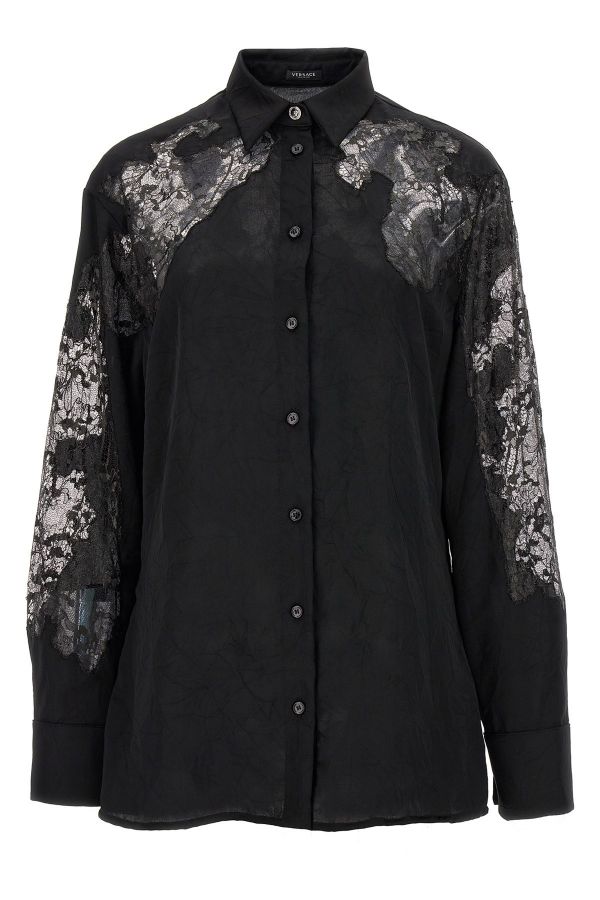  Versace Satin Lace Shirt 