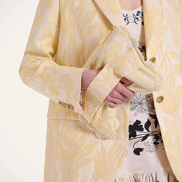  La Doublej Bags & Pochettes Gend - Hand Pochette Iris Yellow One Size 64% Cotton 36% Recycled Polyester 