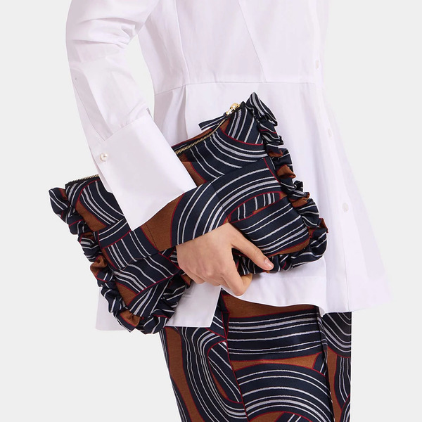  La Doublej Bags & Pochettes Gend - Hand Pochette Montecarlo Blue One Size 57% Polyester 33% Recycled Polyester 10% Viscose 