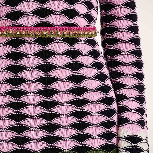  La Doublej Belts Gend - Better Together Belt Bicolor Pink & Green One Size 35% Acrylic 30% Acetate 25% Cotton 5% Pmma 5% Brass 