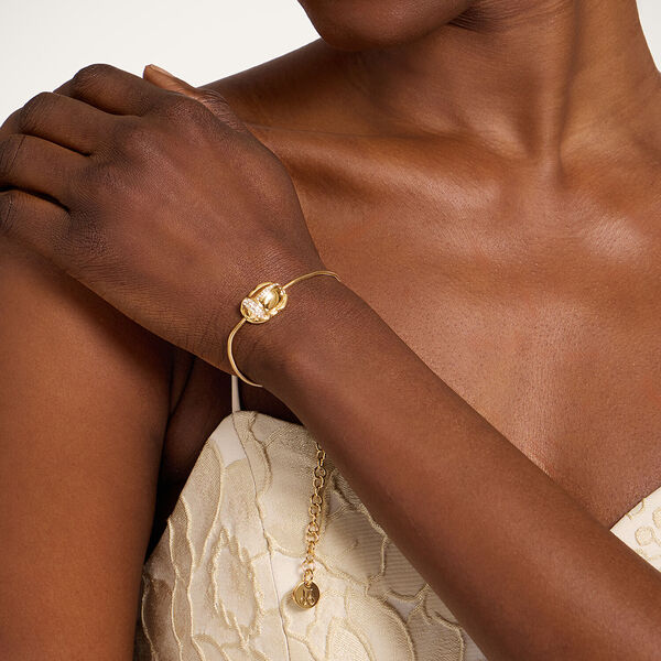  La Doublej Bracelets Gend - Khepri Bracelet 24k Gold Plate & Rhinestone One Size 95% Brass 5% Crystal 