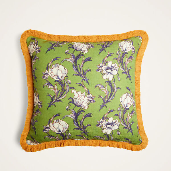  La Doublej Cushions & Poufs Gend - Outdoor Cushion (60x60) Nymph Bloom Fiesole Green One Size 100% Polyester 