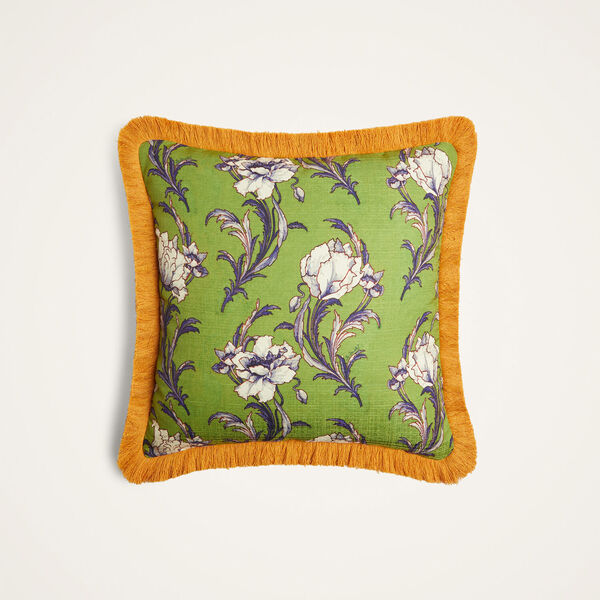  La Doublej Cushions & Poufs Gend - Outdoor Cushion (45x45) Nymph Bloom Fiesole Green One Size 100% Polyester 