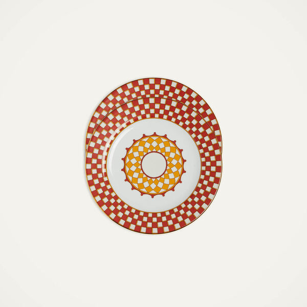  La Doublej Dessert & Side Plates Gend - Dessert Plates Set Of 2 Apollo Brick One Size 100% Porcelain 