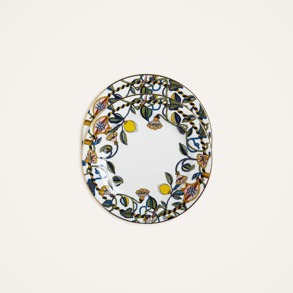  La Doublej Dessert & Side Plates Gend - Dessert Plates Set Of 2 Borboni White One Size 100% Porcellain 