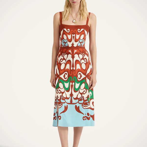  La Doublej Dresses Gend - Buy Me A Martini Dress Phoenix Placée Light Blue L 96% Viscose 4% Elastane 