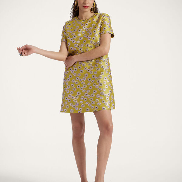  La Doublej Dresses Gend - Mini Swing Dress Margarita L 42% Polyester 37% Cotton 9% Metal 7% Silk 5% Polyamide 