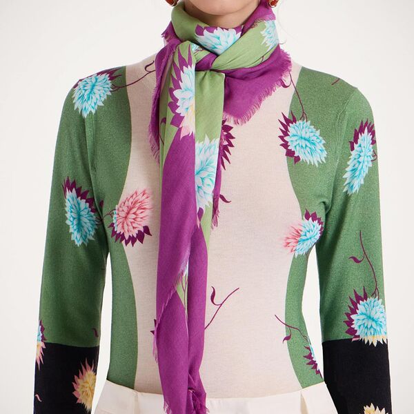  La Doublej Foulards & Scarves Gend - Light Scarf Derby Placée Multicolor One Size 85% Modal 15% Silk 