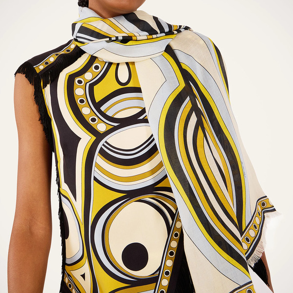  La Doublej Foulards & Scarves Gend - Scarf (70x180) Sanctuary Placée Ivory One Size 85% Modal 15% Silk 
