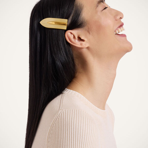  La Doublej Hair Accessories Gend - Salon Clip Solid Light Yellow One Size 75% Acrylic 15% Brass 10% Steel 