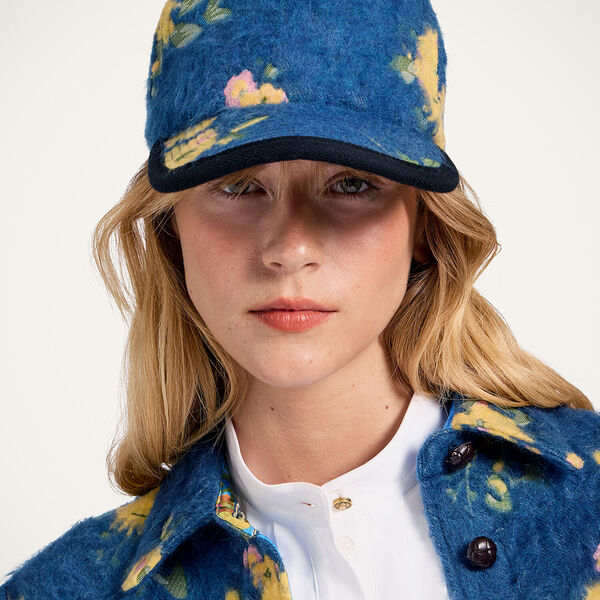  La Doublej Hats Gend - Babeball Cap Riptide Navy One Size 30% Cotton 21% Recycled Polyester 20% Polyester 13% Wool 13% Acrilyc 