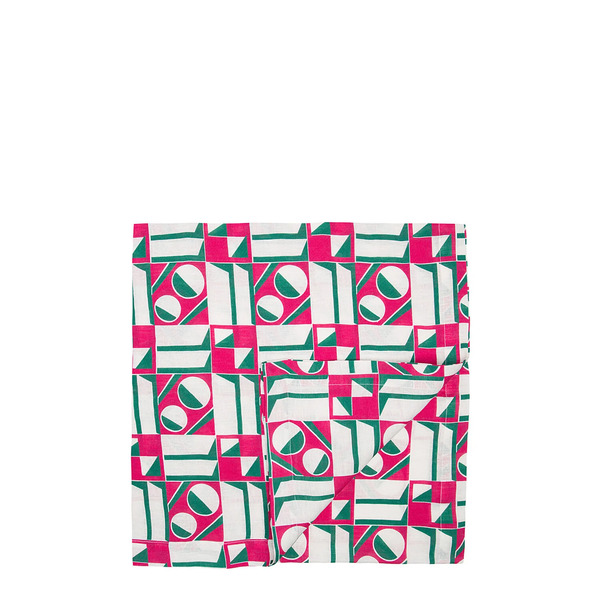  La Doublej Housewives Tablecloths Gend - Large Tablecloth Geometrico Rosa One Size Linen 