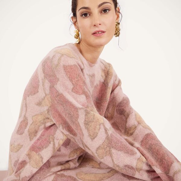  La Doublej Knitwear Gend - All-in Sweater French Kiss Dusty Pink S 32%alpaca Wool 32%merino Wool 34%polyamide 2%elastan 