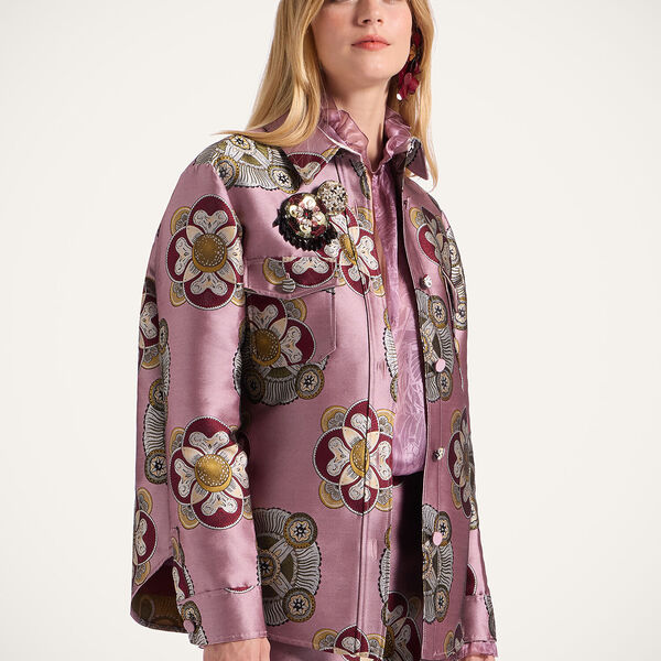  La Doublej Outerwear Gend - Better Than Your Boyfriend's Jacket Nucleus Dusty Pink S 72% Polyester 28% Silk 