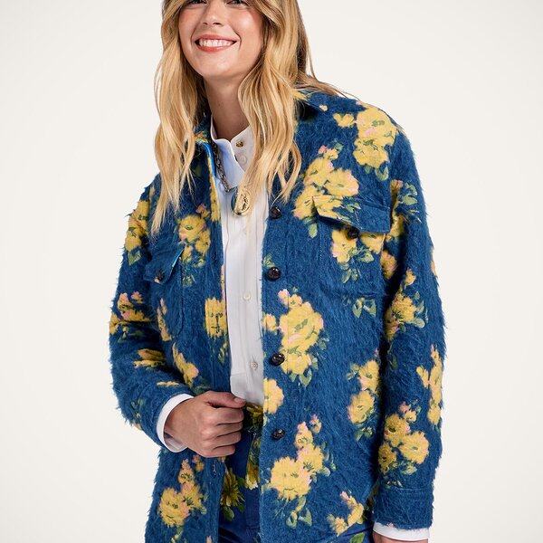  La Doublej Outerwear Gend - Better Than Your Boyfriend's Jacket Riptide Navy L 30% Cotton 21% Recycled Polyester 20% Polyester 13% Wool 13% Acrilyc 