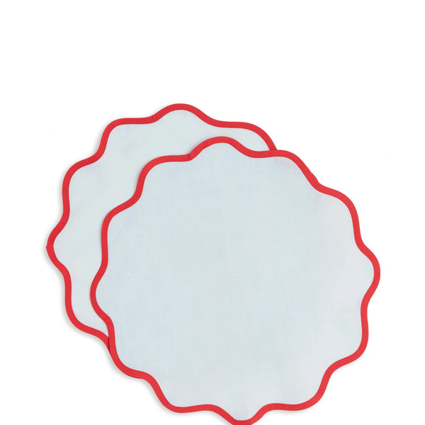  La Doublej Placemats & Runners Gend - Cloud Placemat Set Of 2 Rainbow Celeste One Size 98% Cotton 2% Elastane 