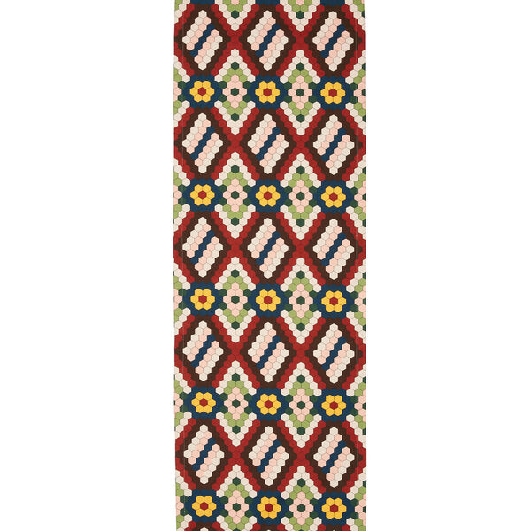  La Doublej Placemats & Runners Gend - Harringbone Runner (50x160) Honeycomb Tiles One Size 100% Cotton 