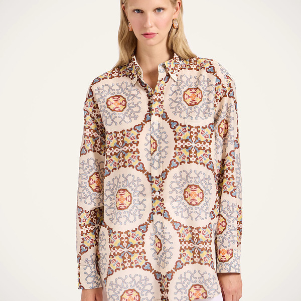  La Doublej Shirts & Tops Gend - Better Than Your Boyfriend's Shirt Ballata Ivory M 80% Cotton 20% Silk 
