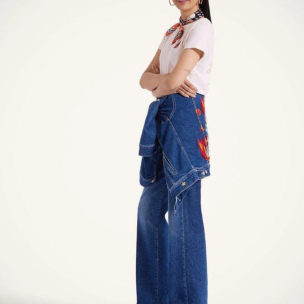  La Doublej Shorts & Pants Gend - The Tune Up Maven Sneak Jeans Middle Child Blue 23 98% Cotton 2% Elastane 