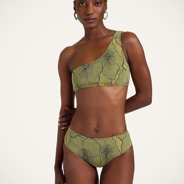 La Doublej Swimwear Gend - Goddess Bikini Top Primrose Yellow L 66% Viscose 22% Polyamide 9% Metal 3% Elastan 