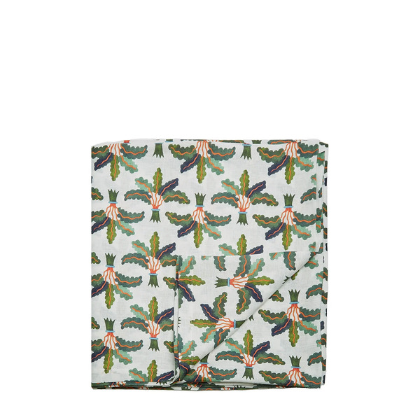  La Doublej Tablecloths Gend - Large Tablecloth (180x350) Linen Palms One Size 100% Linen 