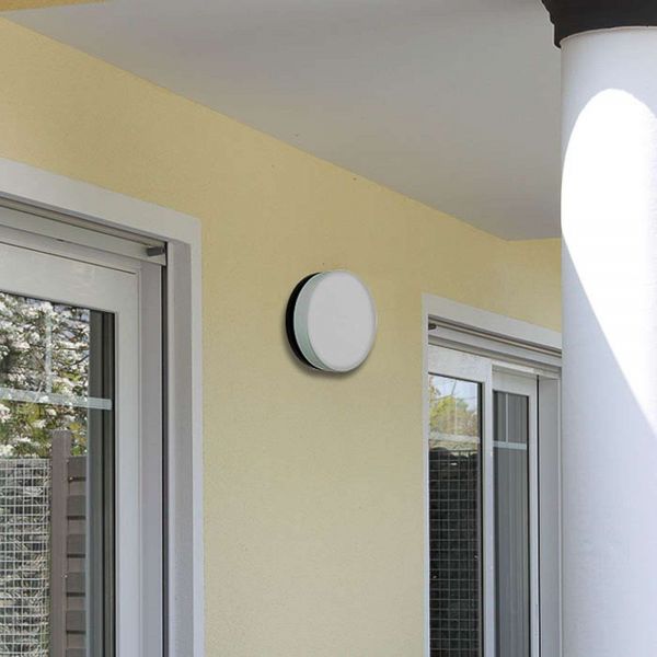  Albert Leuchten Albert Leuchten Led Wall Light 6307 Anthracite, Ip65, ø 19 Cm 