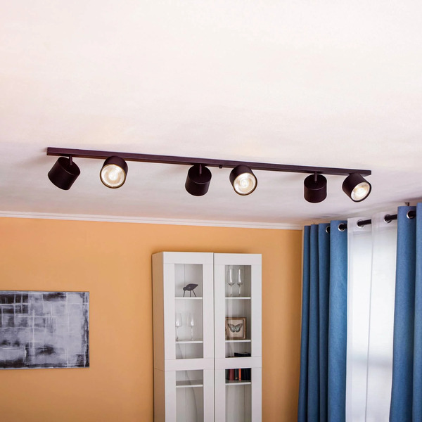  Aldex Aldex Ceiling Spotlight 1047pl_k, 6-bulb, Black 