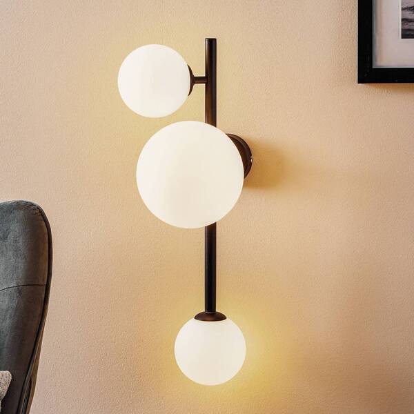  Aldex Aldex Dione Wall Light, 3-bulb, Black 
