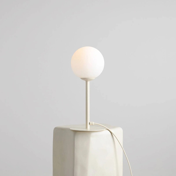  Aldex Aldex Joel Table Lamp, Opal/cream, 1-bulb 