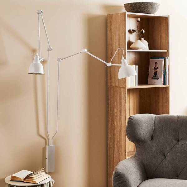  Aldex Aldex Wall Light 814, Adjustable, 2-bulb, White 