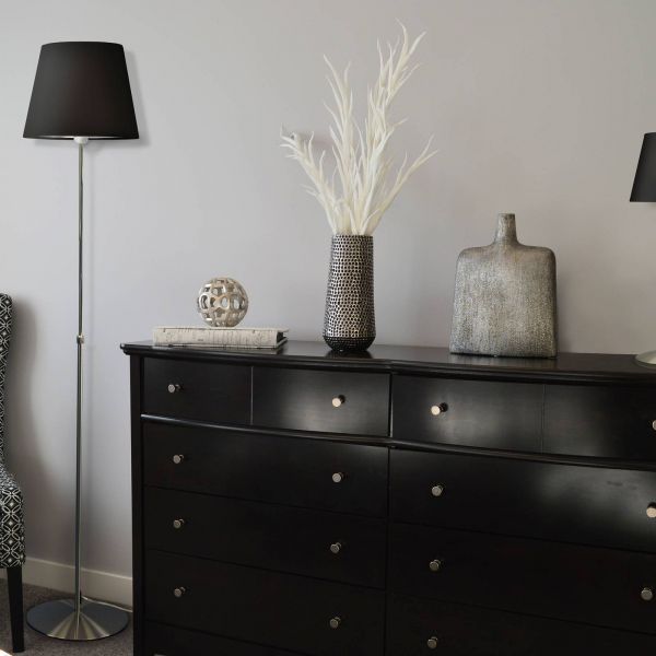  Aluminor Aluminor Store Floor Lamp, Aluminium/black 