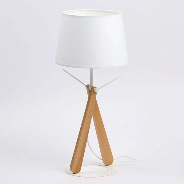  Aluminor Aluminor Zazou Lt Table Lamp White/light Wood 