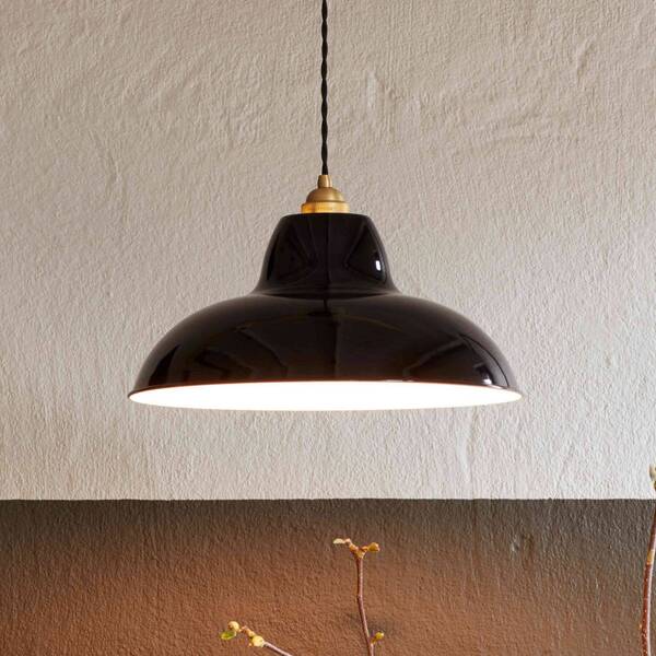 Anglepoise Anglepoise Original 1227 Brass Midi Wide Hanging Light, Black 