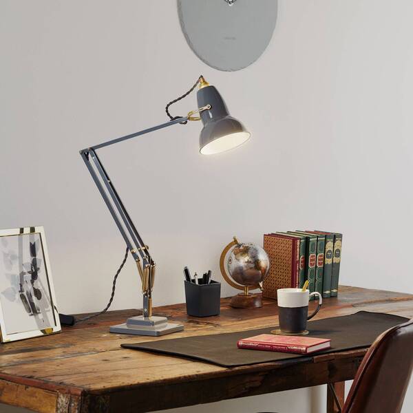  Anglepoise Anglepoise Original 1227 Table Lamp, Grey/brass 
