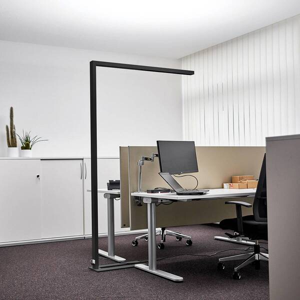  Arcchio Arcchio Led Office Floor Lamp Jolinda, Black, 4000k, Sensor 